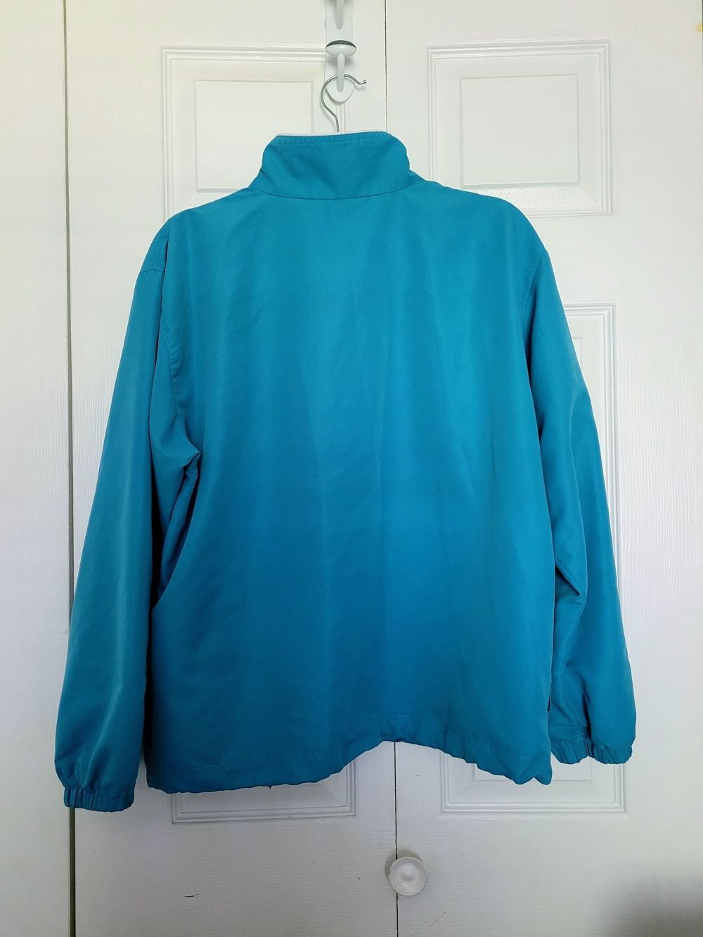 Women's Izod Turquoise Blue Pullover 3/4 Zip Lightweight  Jacket Size Large - Picture 9 of 15